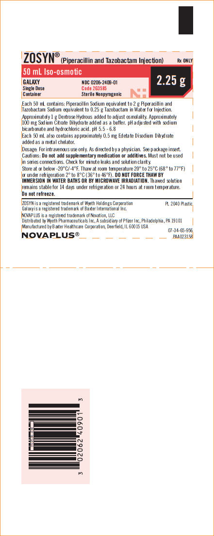 zosyn 2.25g single dose