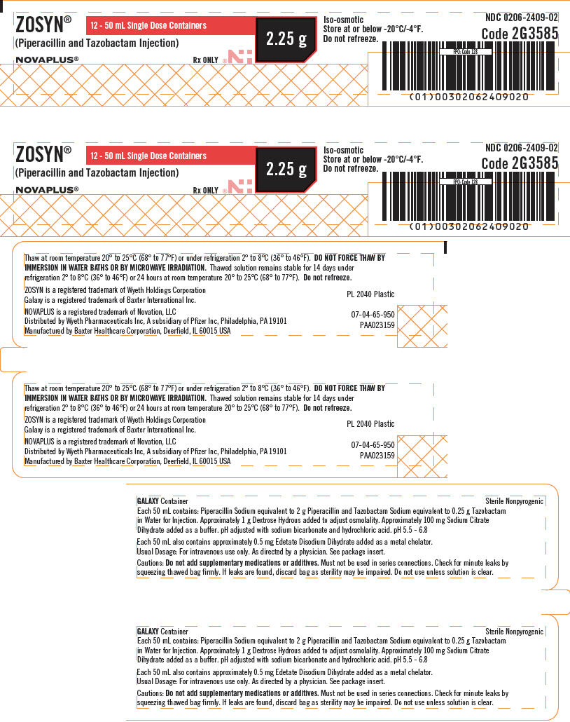 zosyn 2.25 g label unit