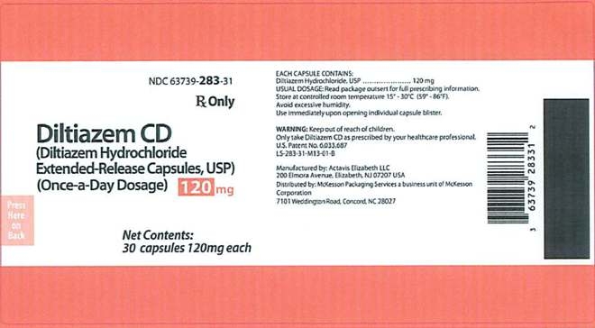 Diltiazem 120mg label