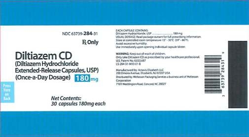 Diltiazem 180mg Label