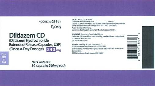 Diltiazem 240mg Label