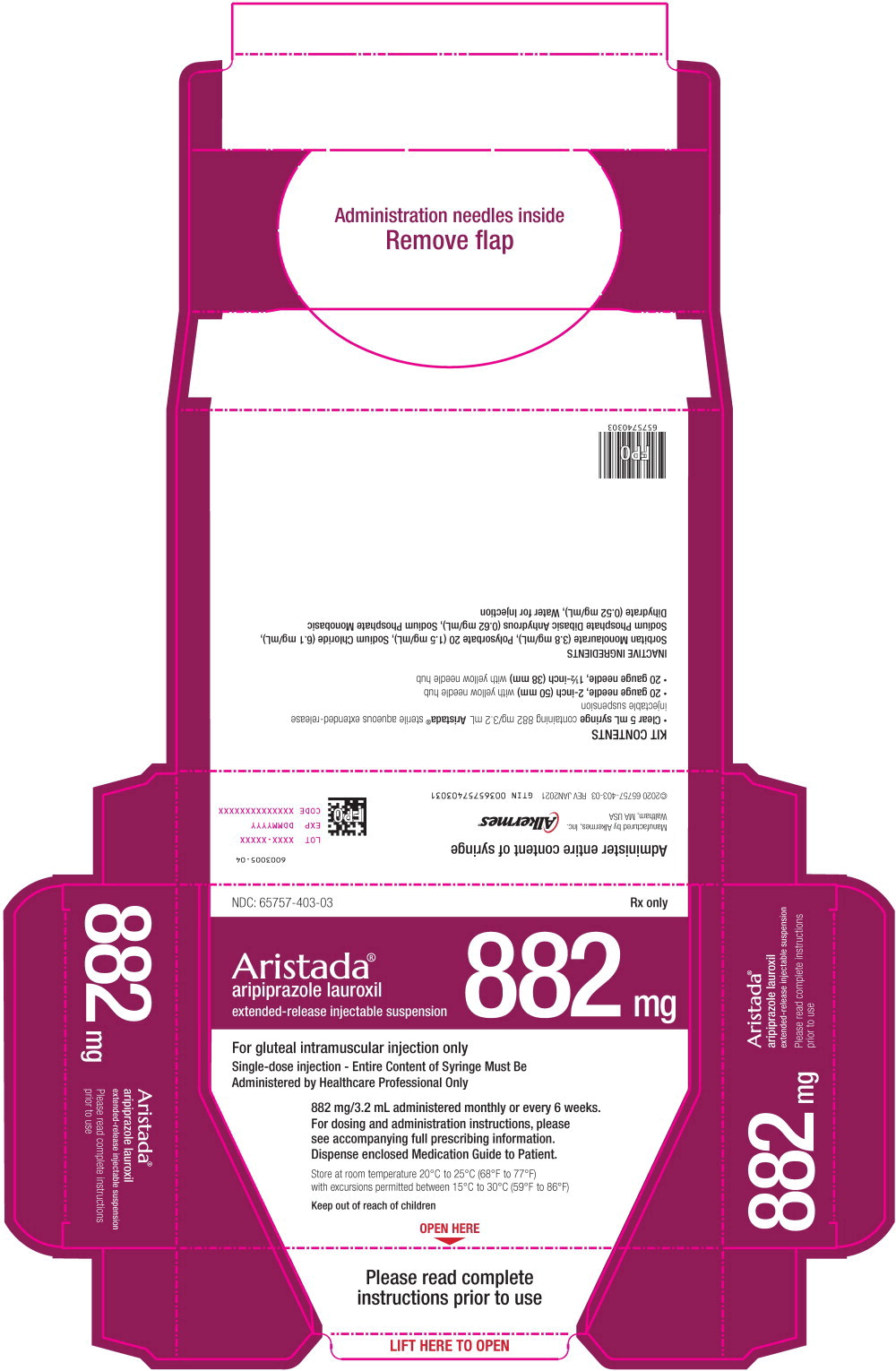 Principal Display Panel - 882 mg/3.2 mL Carton Label