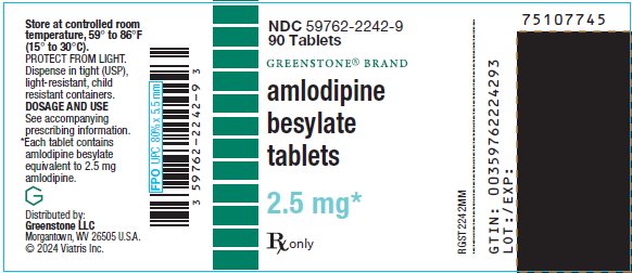 2.5 mg Bottle Label
