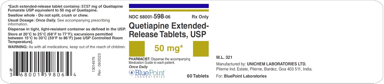 Quetiapine ER tab 50mg