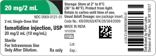 PRINCIPAL DISPLAY PANEL - 20 mg/2 mL Vial Label