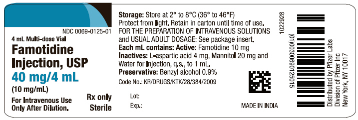 PRINCIPAL DISPLAY PANEL - 40 mg/4 mL Vial Label