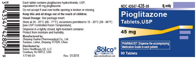 Pioglitazone Tablets,  45 mg - 90 tablets