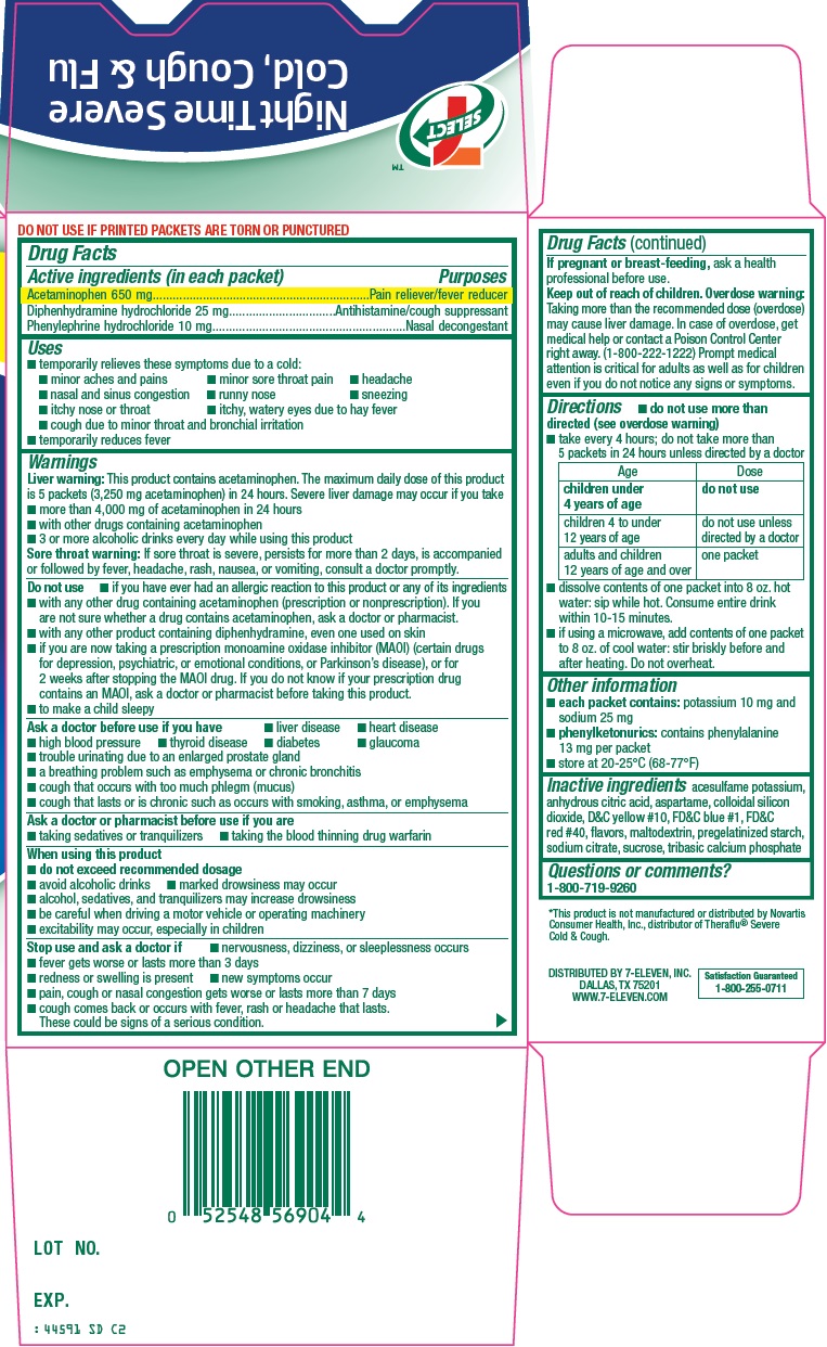 7 Select Night Time Severe Cold, Cough & flu image 1