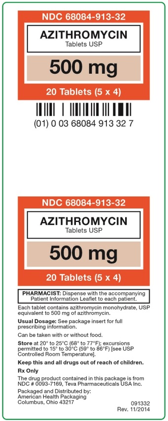 Azithromycin 500 mg Label