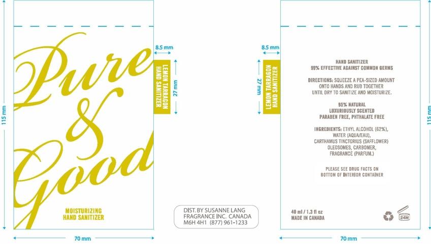 Lemon Tarragon Pouch Label