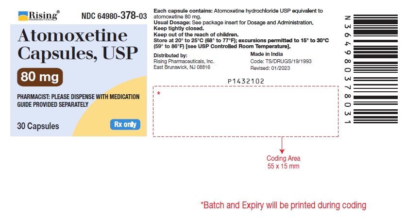 PACKAGE LABEL-PRINCIPAL DISPLAY PANEL - 80 mg (30 Capsules Bottle)