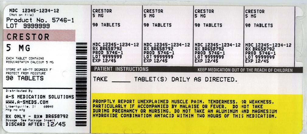Crestor 5 mg Label