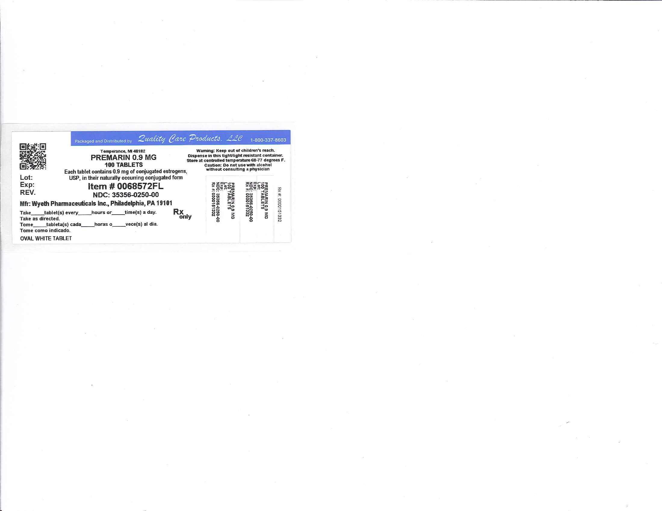 Image of 0.9mg Label