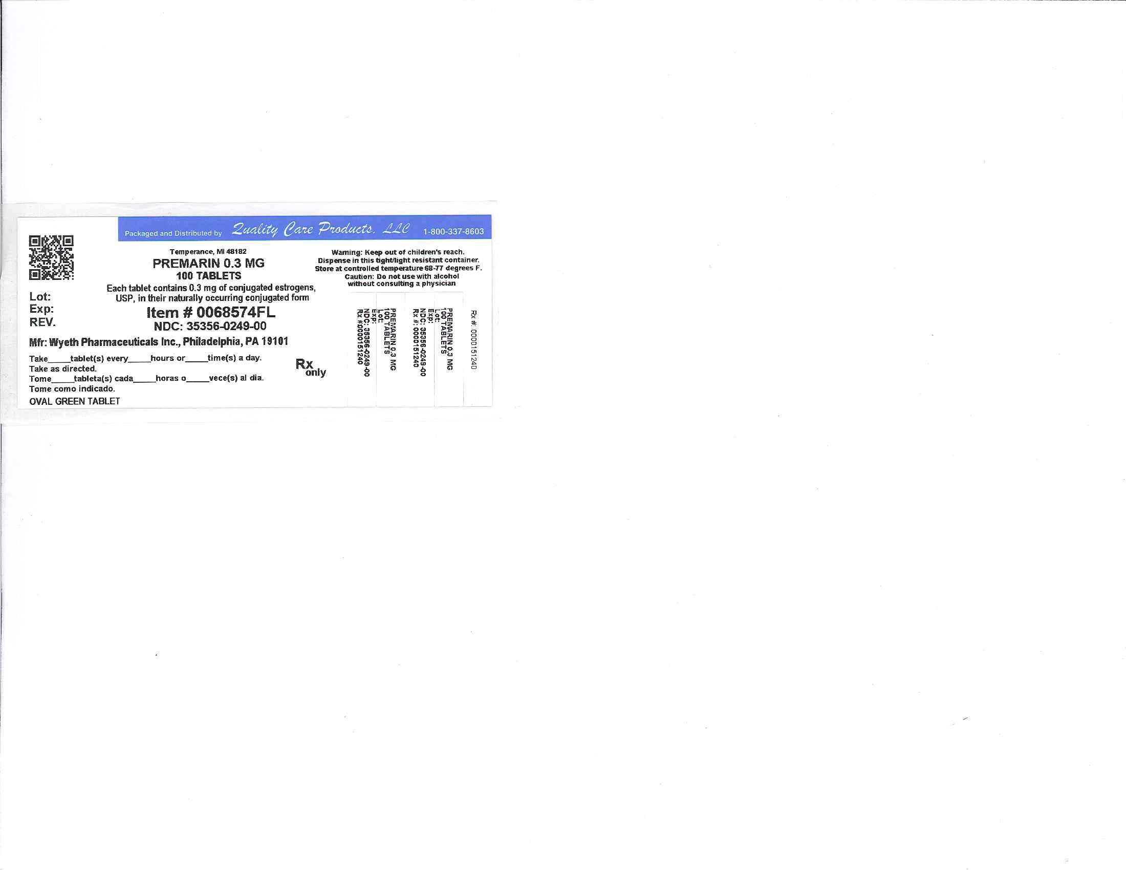 Image of 0.3mg Label