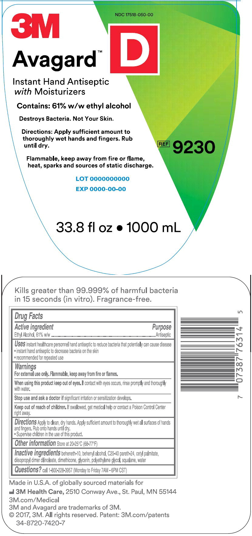 Principle Display Panel – 1000 mL Bottle Label