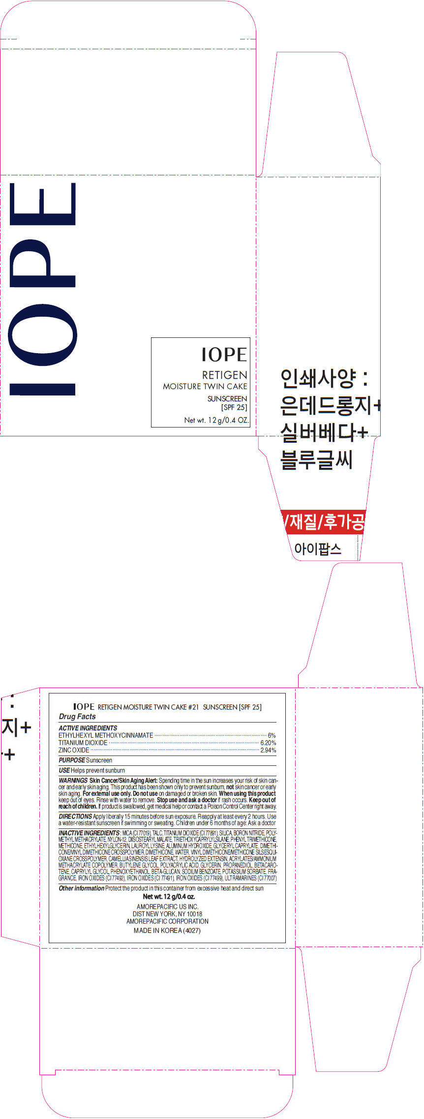 Principal Display Panel - 12 g Container Carton - No.21
