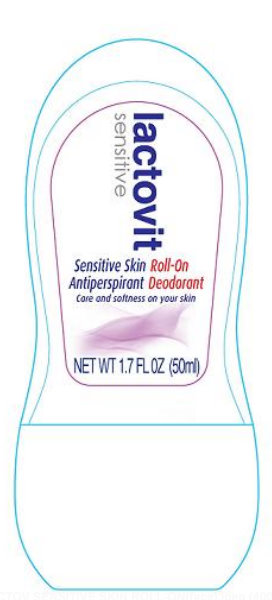 Lactovit Sensitive Skin Roll-On Front Label