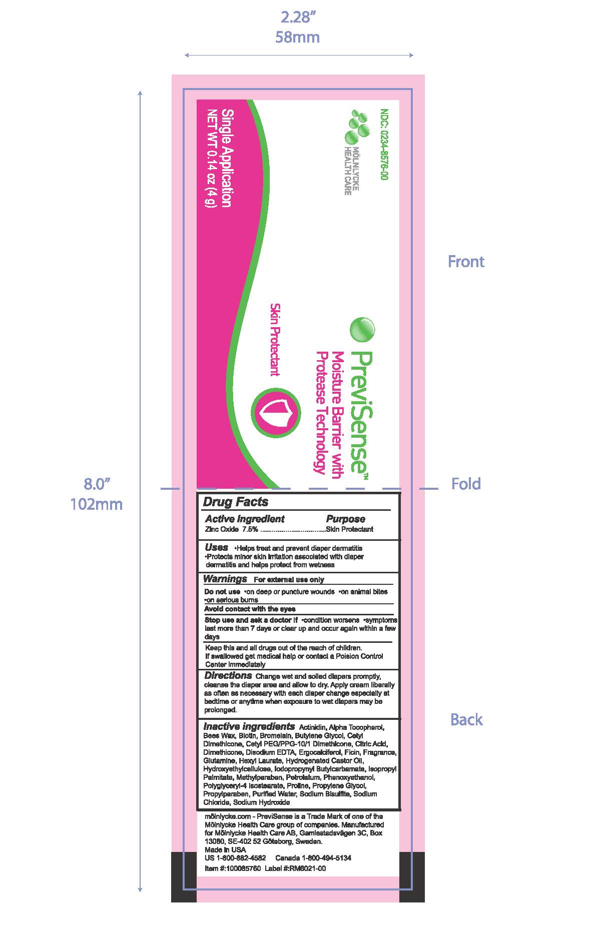 PreviSense Moisture Barrier with Protease Sachet