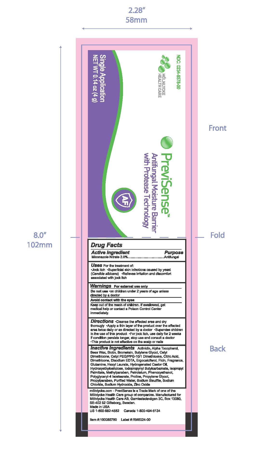 PreviSense Antifungal Moisture Barrier Sachet