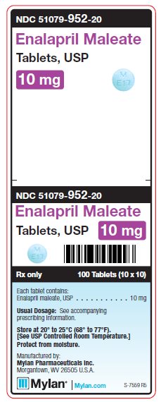 Enalapril Maleate 10 mg Tablets Unit Carton Label