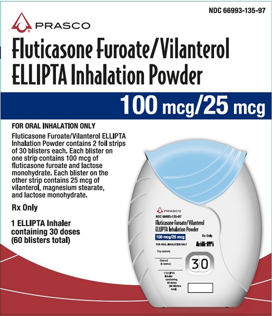 Fluticasone Furoate-Vilanterol Ellipta 100 mcg-25mcg carton