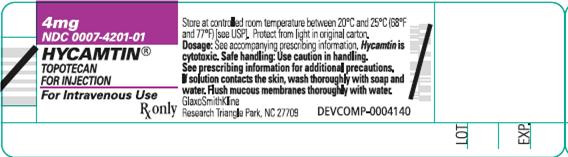 Hycamtin Injection label
