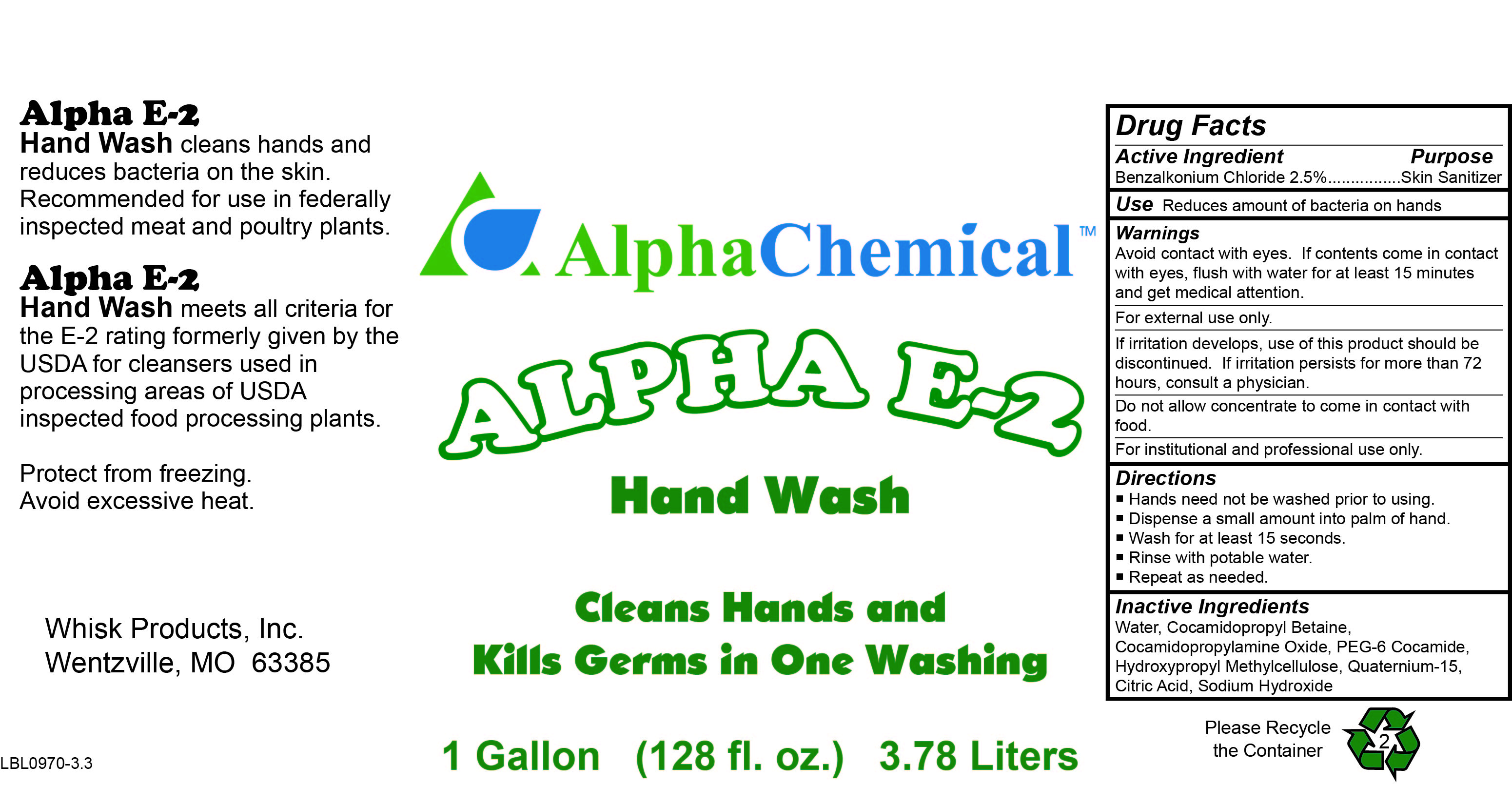 Label for ShortNeck Bottle - 1 gallon