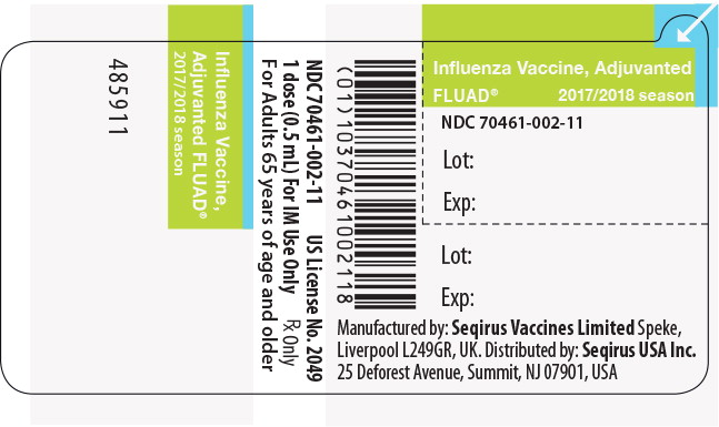 Principal Display Panel - Fluad Label