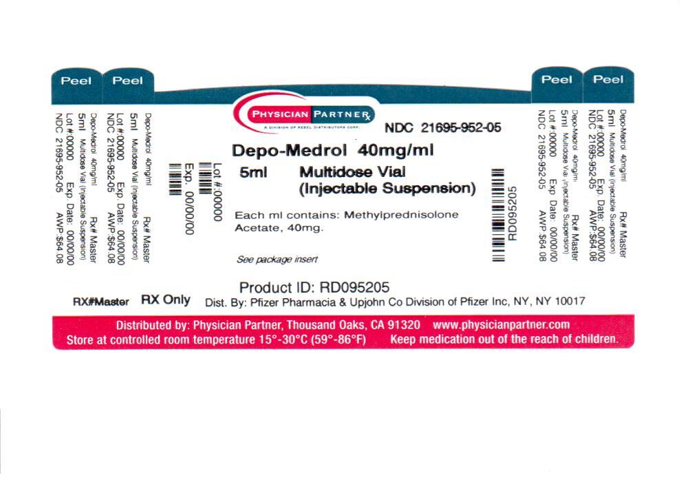 ndc code 21695-952-05 - methylprednisolone acetate | pharma