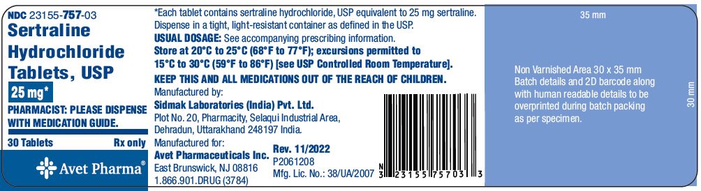 Container Label 25 mg- 30 Tablets