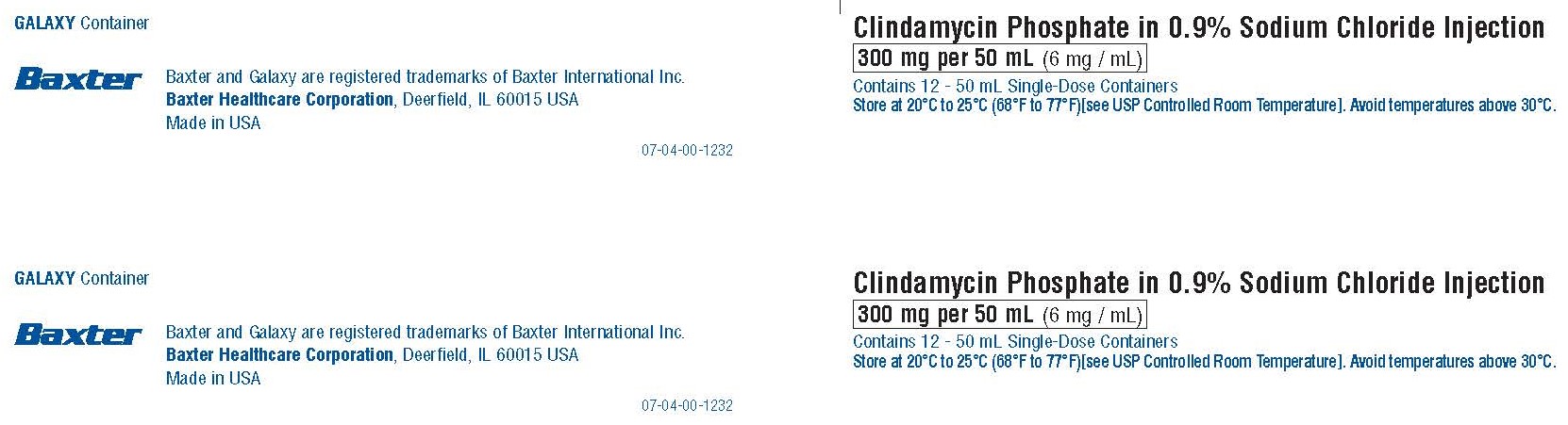 Clindamycin Phosphate in Sod. Chlor. container NDC 0338-9545-50 panel 1 of 2