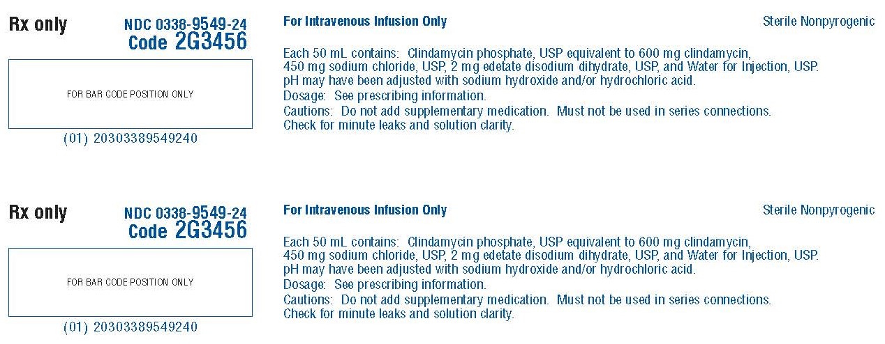 Clindamycin Phosphate in Sod. Chlor. container NDC 0338-9545-50 panel 1 of 2