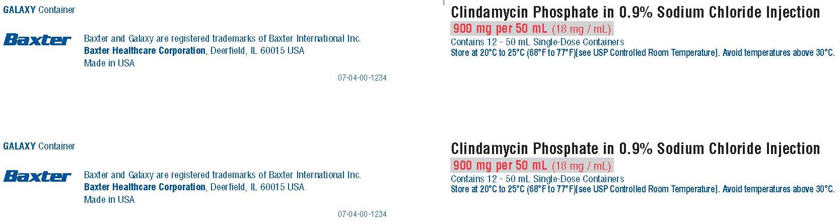 Clindamycin Phosphate in Sod. Chlor. container NDC 0338-9545-50 panel 1 of 2