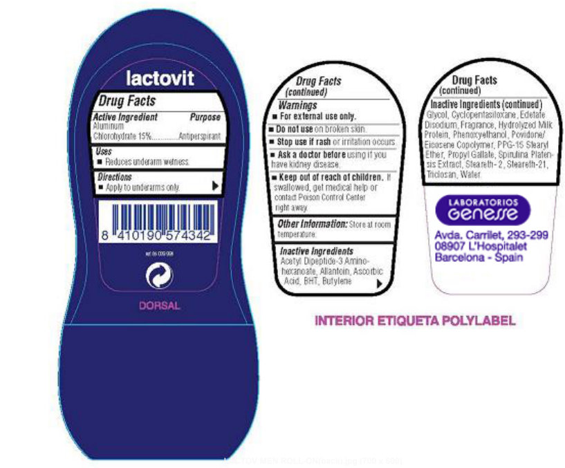 Lactovit Mens Roll-On Back Label
