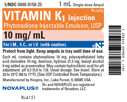PRINCIPAL DISPLAY PANEL - 1 mL Ampul Tray Label