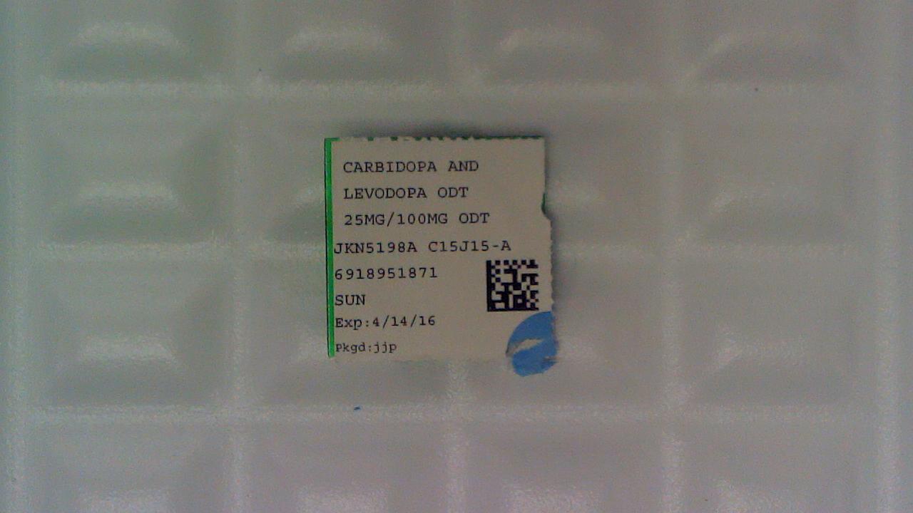 Carbidopa/Levodopa 25/100 mg ODT
