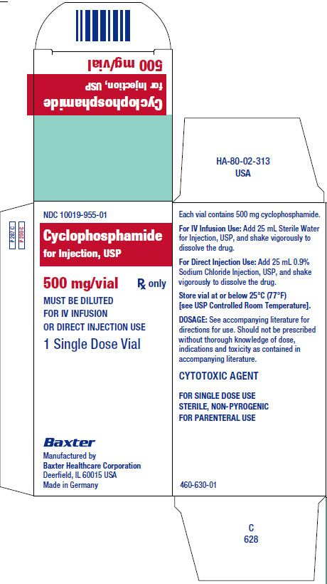 Cyclophosphamide Baxter Representative Container LBL 10019-955-50_HA6501628
