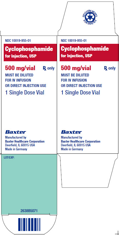Cyclophosphamide Baxter Representative Container LBL 10019-955-50_HA6501628