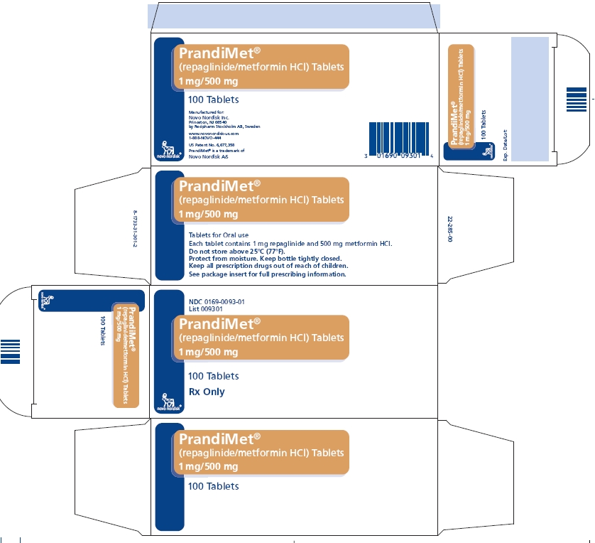 Carton Display Panel - 1 mg/500 mg Tablets