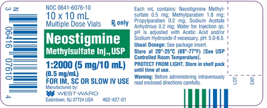 Neostigmine Methylsulfate Injection, USP 1:2000 (5 mg/10 mL) (0.5 mg/mL) 10 mL Multiple Dose Vial