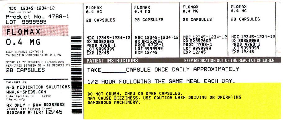 Flomax 0.4 mg Label