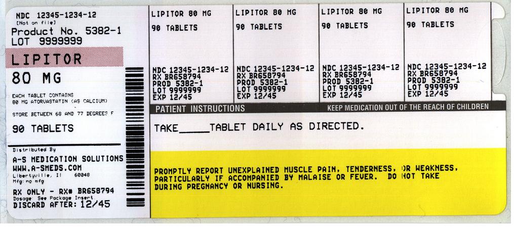 Lipitor 10 mg Label