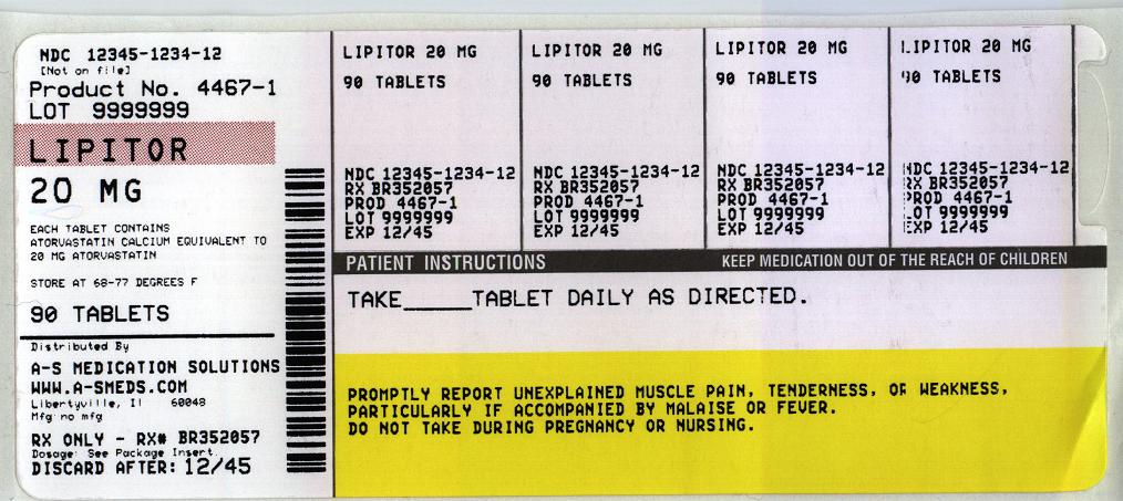 Lipitor 10 mg Label
