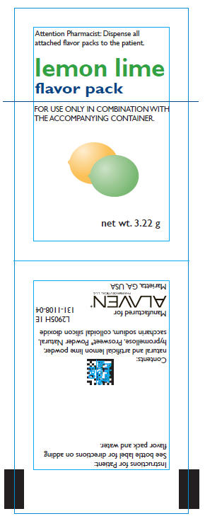 Principal Display Panel - lemon lime flavor pack label