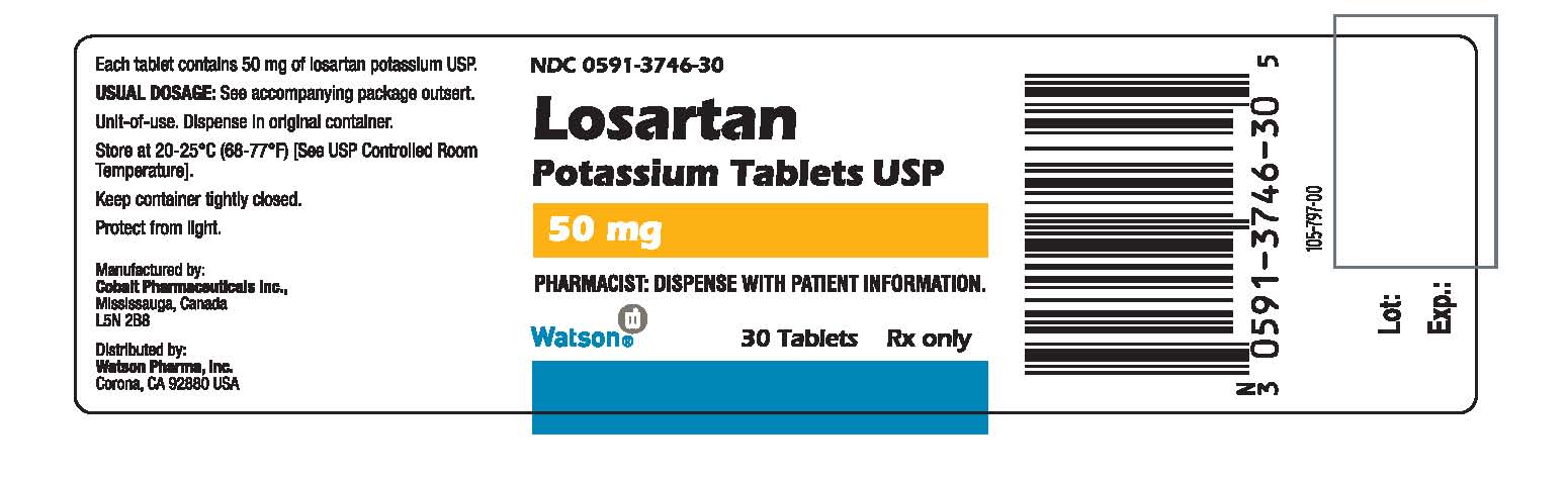 ndc 0591-3746-30 losartan potassium tablets usp 50 mg pharmacist