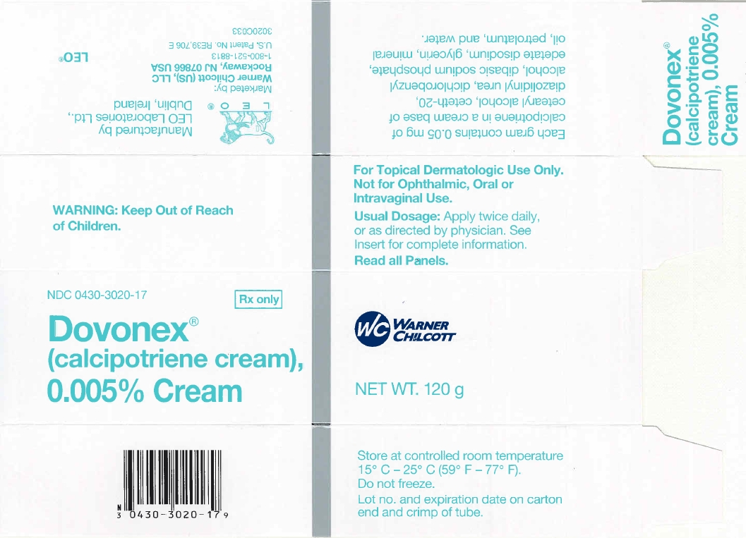 Carton Label for Dovonex Cream 120 g
