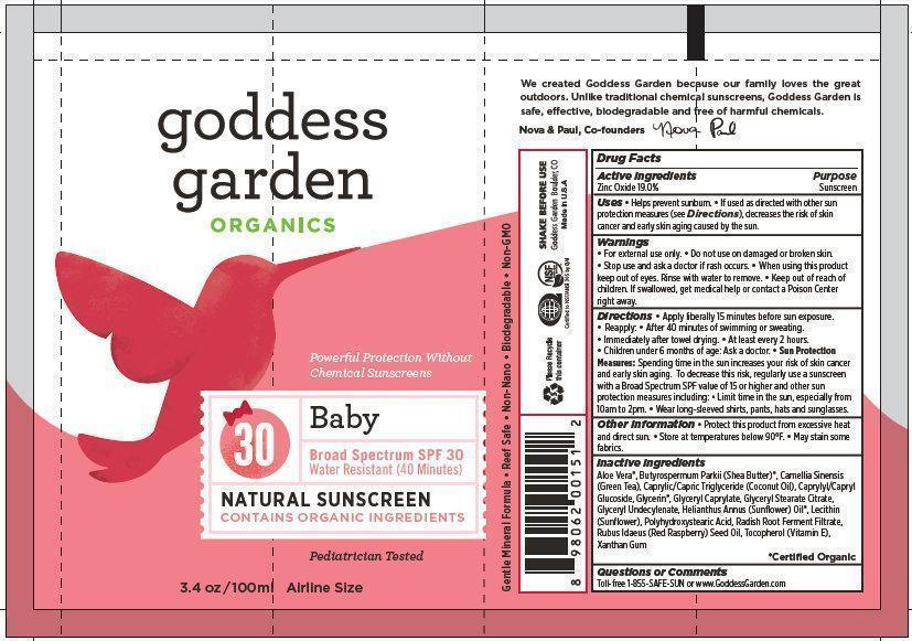 ORGANICS Baby NATURAL SUNSCREEN SPF 30 TUBE, 100ml