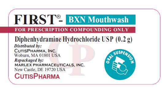 Diphenhydramine Hydrochloride, Bottle 0.2 Grams
