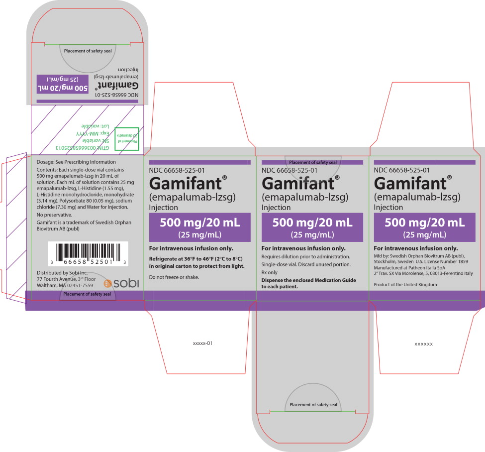 Principal Display Panel – 500 mg/20 mL Carton Label