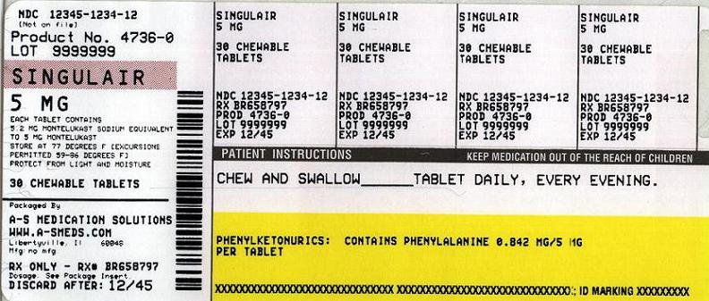 Singulair 5 mg Label